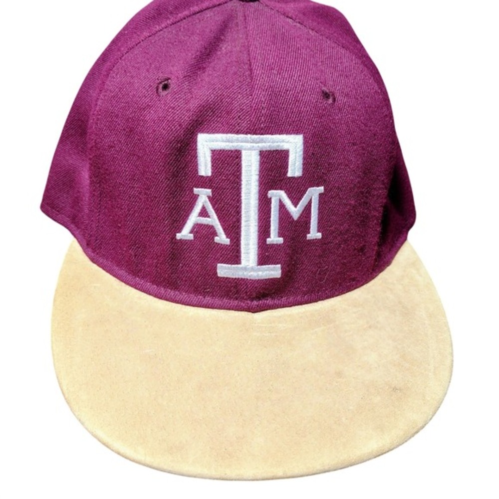 Roxxi TAM Texas A&M Aggies Pro Model L-XL Baseball Cap Maroon Suede‎ Visor